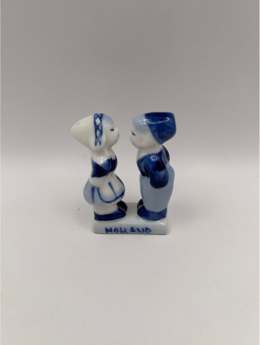 10066 Porcelain Figurine Glazed Ceramic Finish Blue Boys